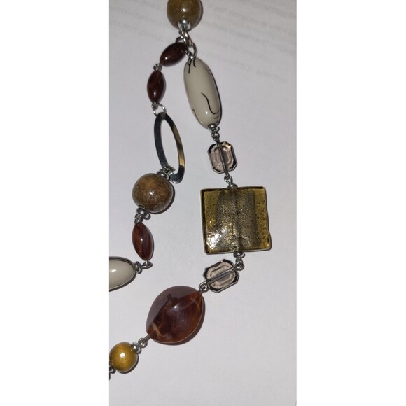 Premier Designs  SABLE 2-Strand Necklace in Earth Tones - Picture 3 of 4